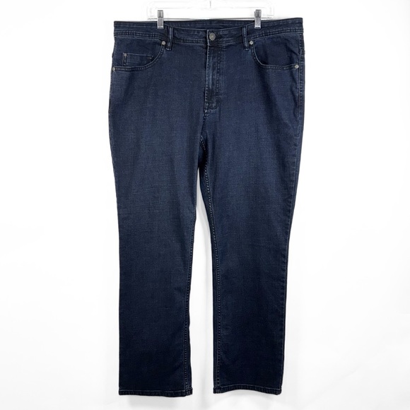 NWT Buffalo David Bitton Mens Dark Wash Straight Leg Jeans 40x32 - Picture 1 of 7